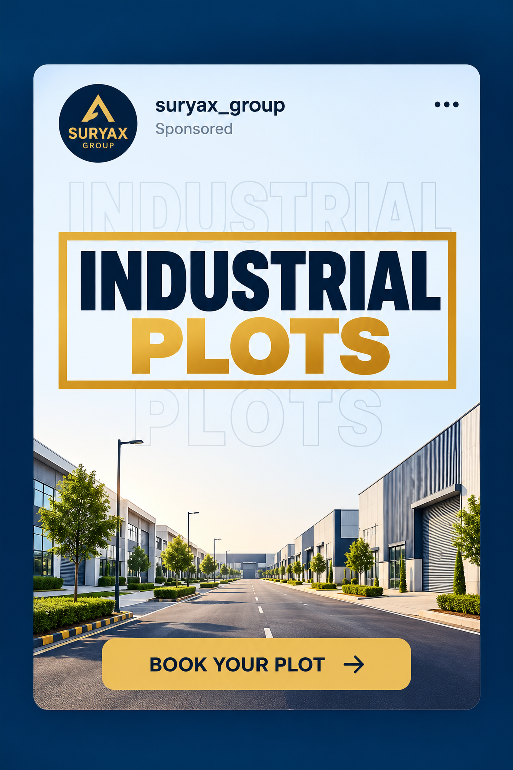 Suryax Industrial Plots Advertisement